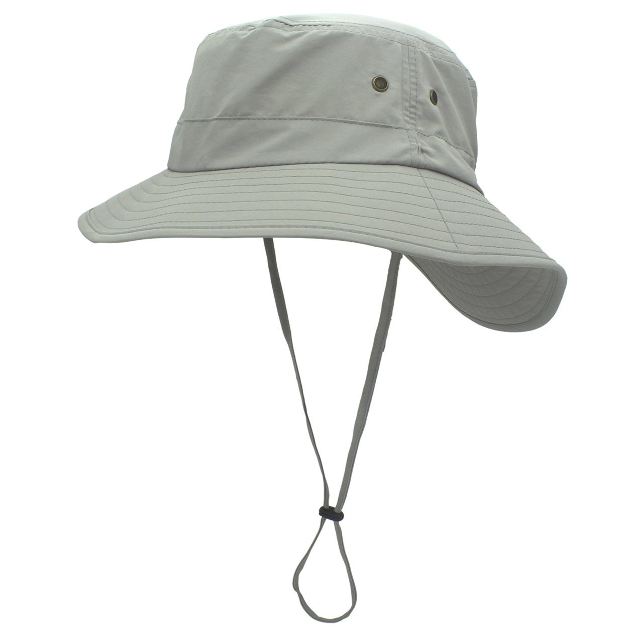 Magracy Unisex Ladies UPF 50+ Sun Hat Summer Wide Brim Bucket Hat for Womens Safari Hats for Fishing Gardening Light Grey