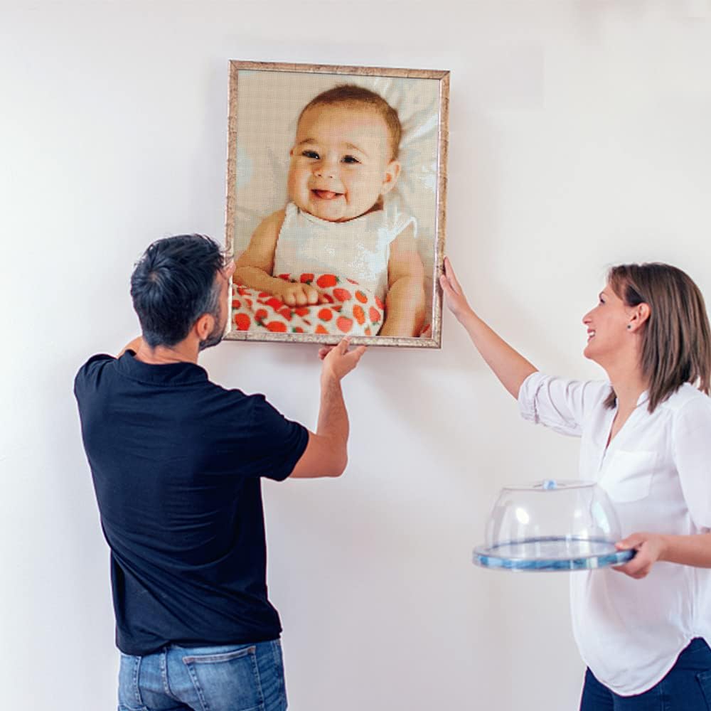 Diamond Painting Personnalisé Photo - Kit 5D Broderie Diamant 30x40 Cm - Cadeau Créatif Fête Des Pères
