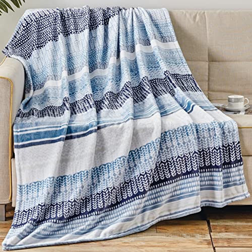 Image of Elegant Comfort Lightweight Printed Throw Blanket- All Season, Ultra Soft, Cozy and Plush- Decorative Throw Blankets, Perfect for Lounging, 50 x 70 inches, Anissa, Throw Blanket