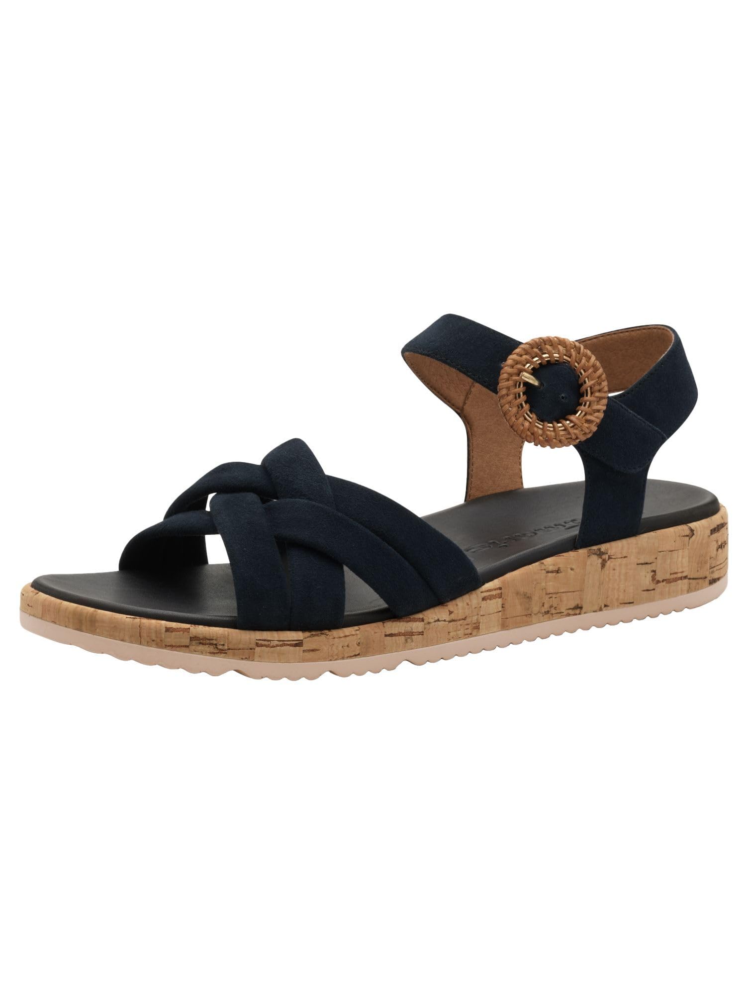 Tamaris Women's Damen 1-28129-44 Flat Sandal, Navy, 6 UK
