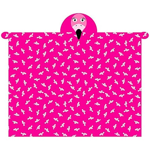 T&A Textiles and Hosiery Ltd Flamingo Hooded Fleece Blanket Cover