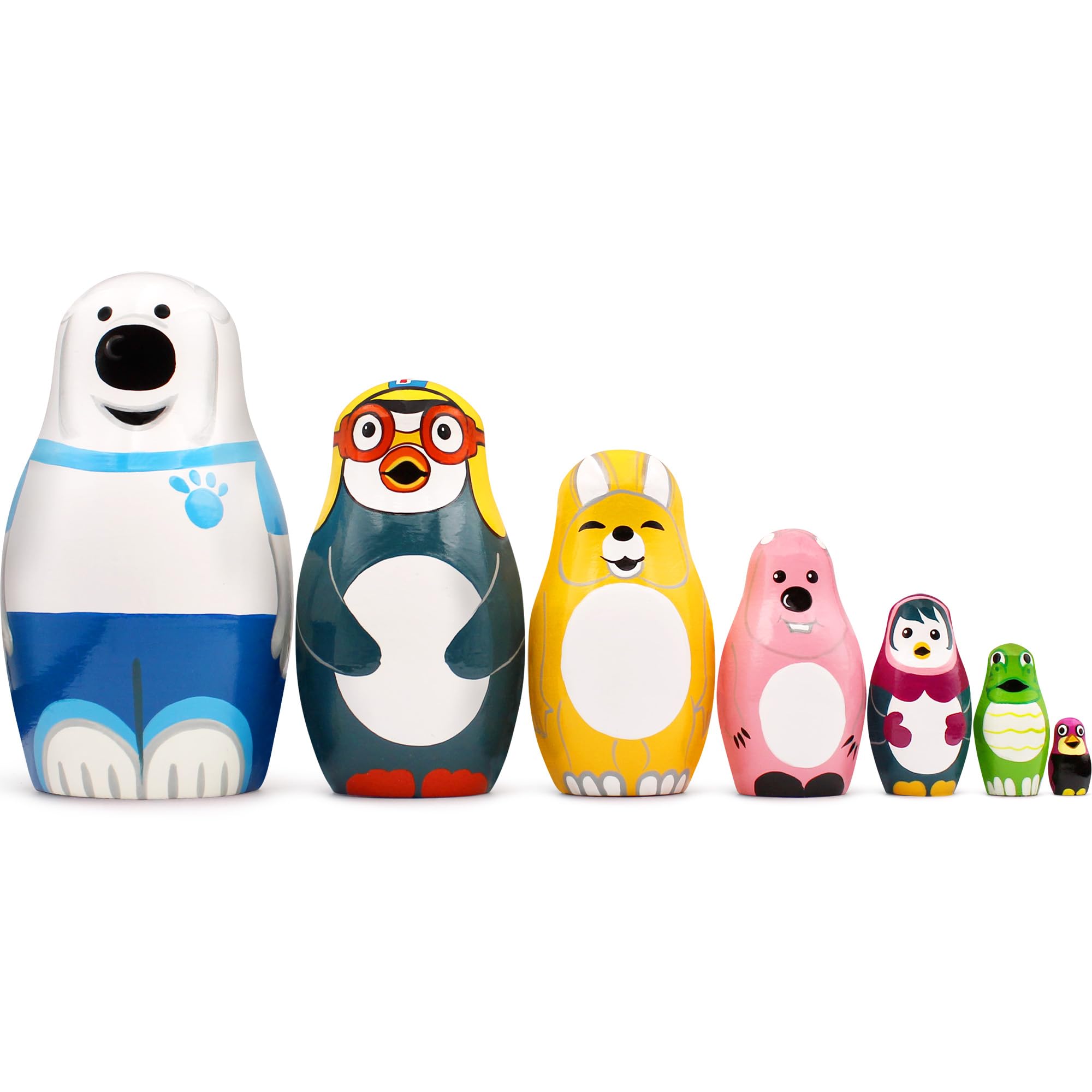 Amazon | ロシアの入れ子人形、漫画のキャラクター、ペンギンのポロロ