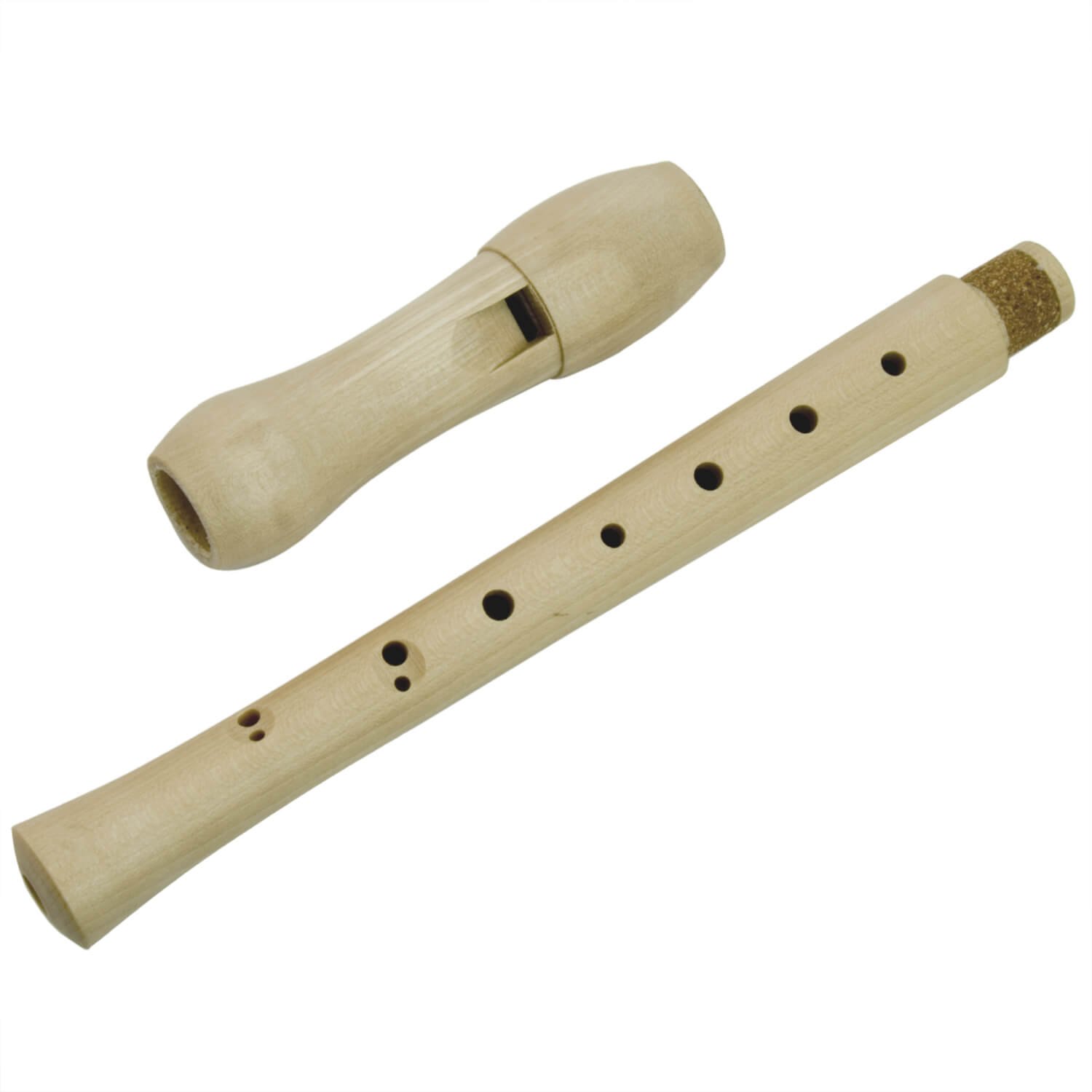 Flûte à Bec Soprano Tiger REC2-BK - Noire, 3 Pièces Pour Débutants