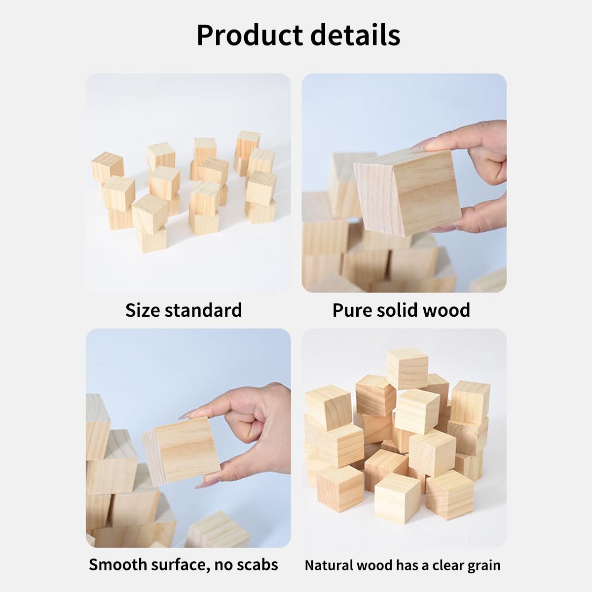 木製立方体ブロック 約20個 黒いボウル付き Amazon.co.jp: 木製ブロック 積み木 12個 ウッド キューブ 立方体 無