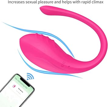 Portable Wireless App-Controlled Massage Device, Waterproof & Rechargeable Soft Silicone Wellness Device with 10 Adjustable Modes for Daily Comfort and Relaxation Model-A19