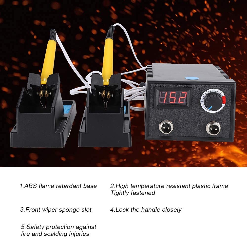 32 Pezzi Macchina pirografia, Temperatura Regolabile Kit per la combustione del Legno Strumento Penna Saldatore Elettrico Display Digitale Set Macchina pirografia per Intaglio del Legno