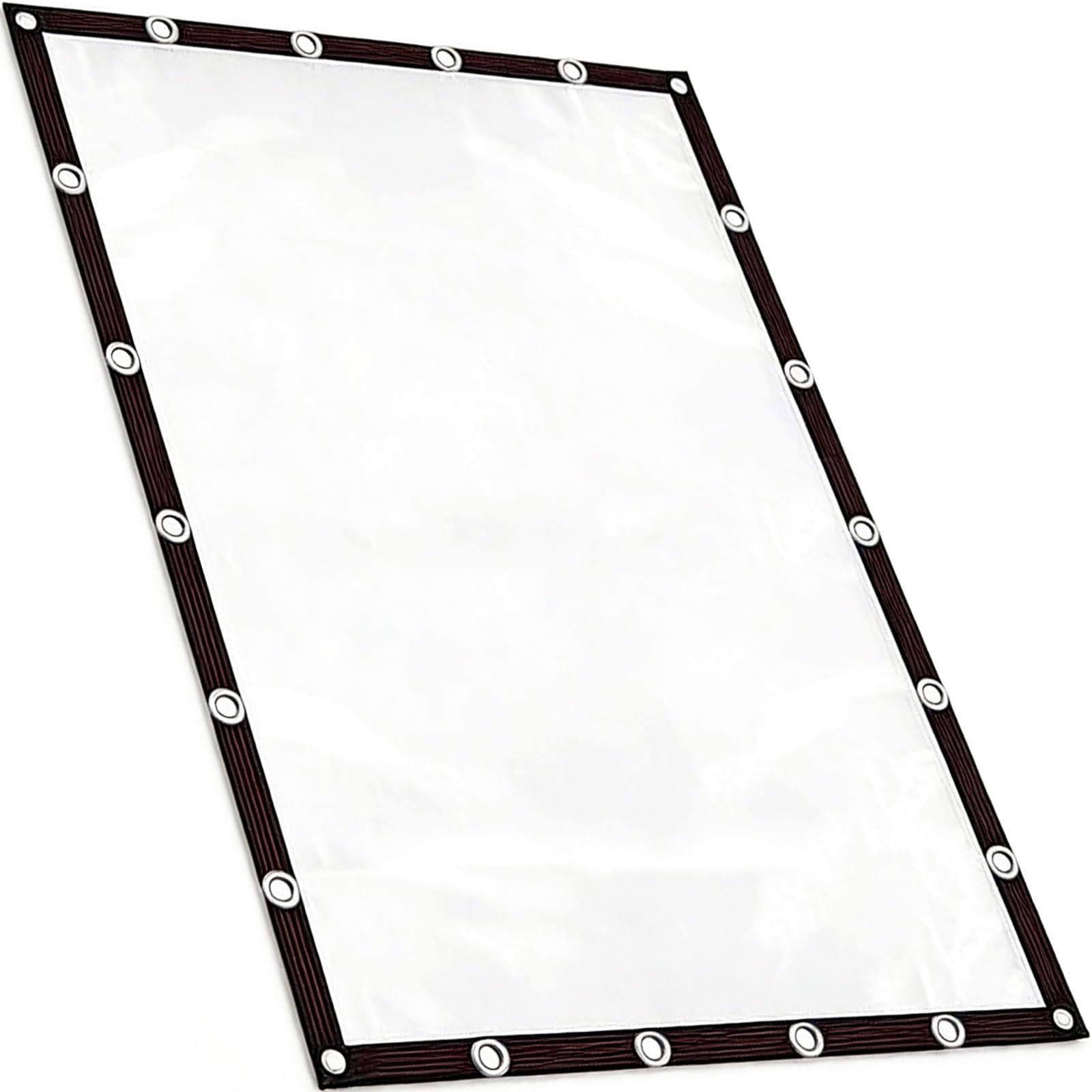 Lona con ojales transparente de 120 x 310 cm impermeable para jardin