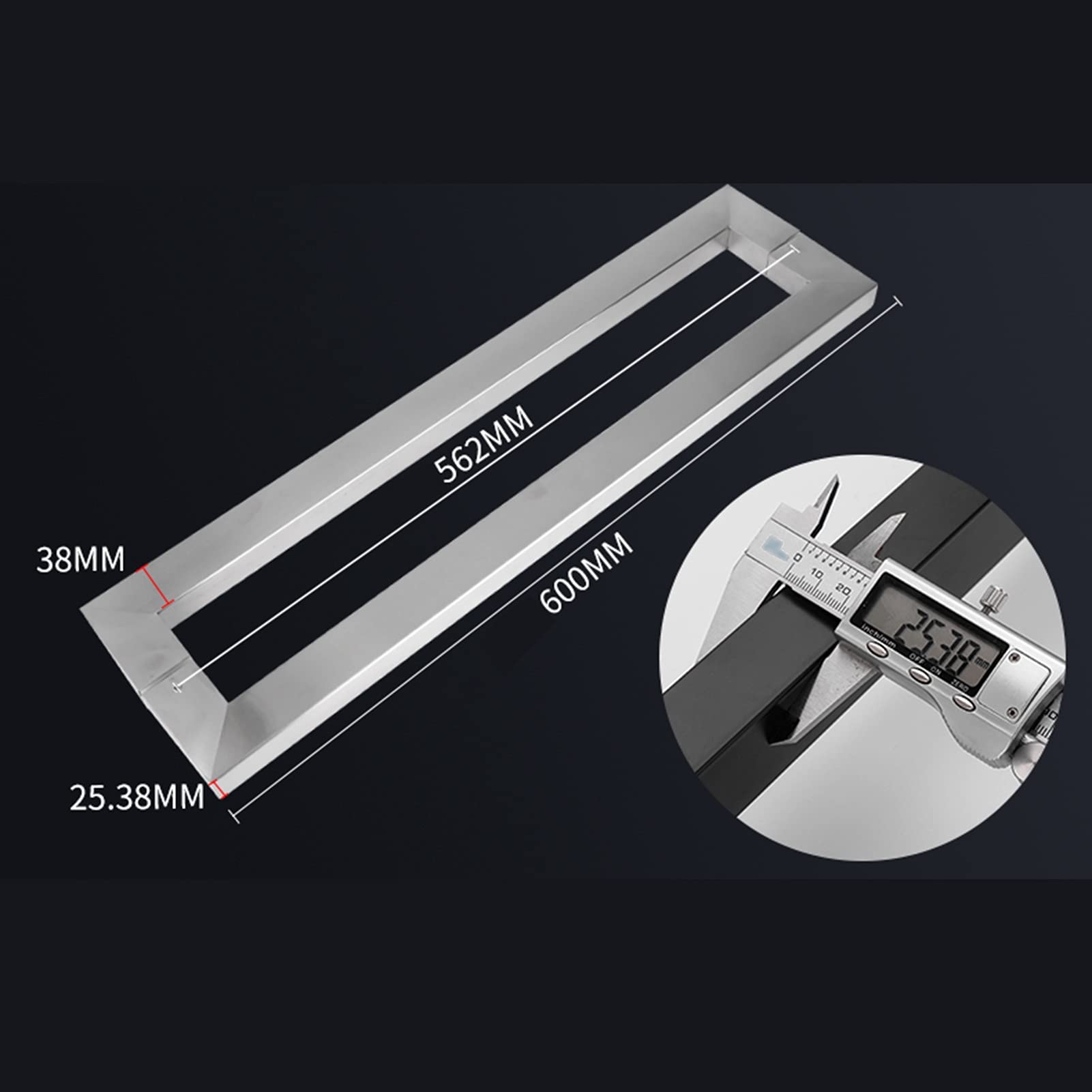 Maniglia per porta in vetro per doccia, maniglie in acciaio inossidabile accoppiato, set di ricambio pomelli per porta per bagno, schermo interno/esterno (dimensioni : 120cm)