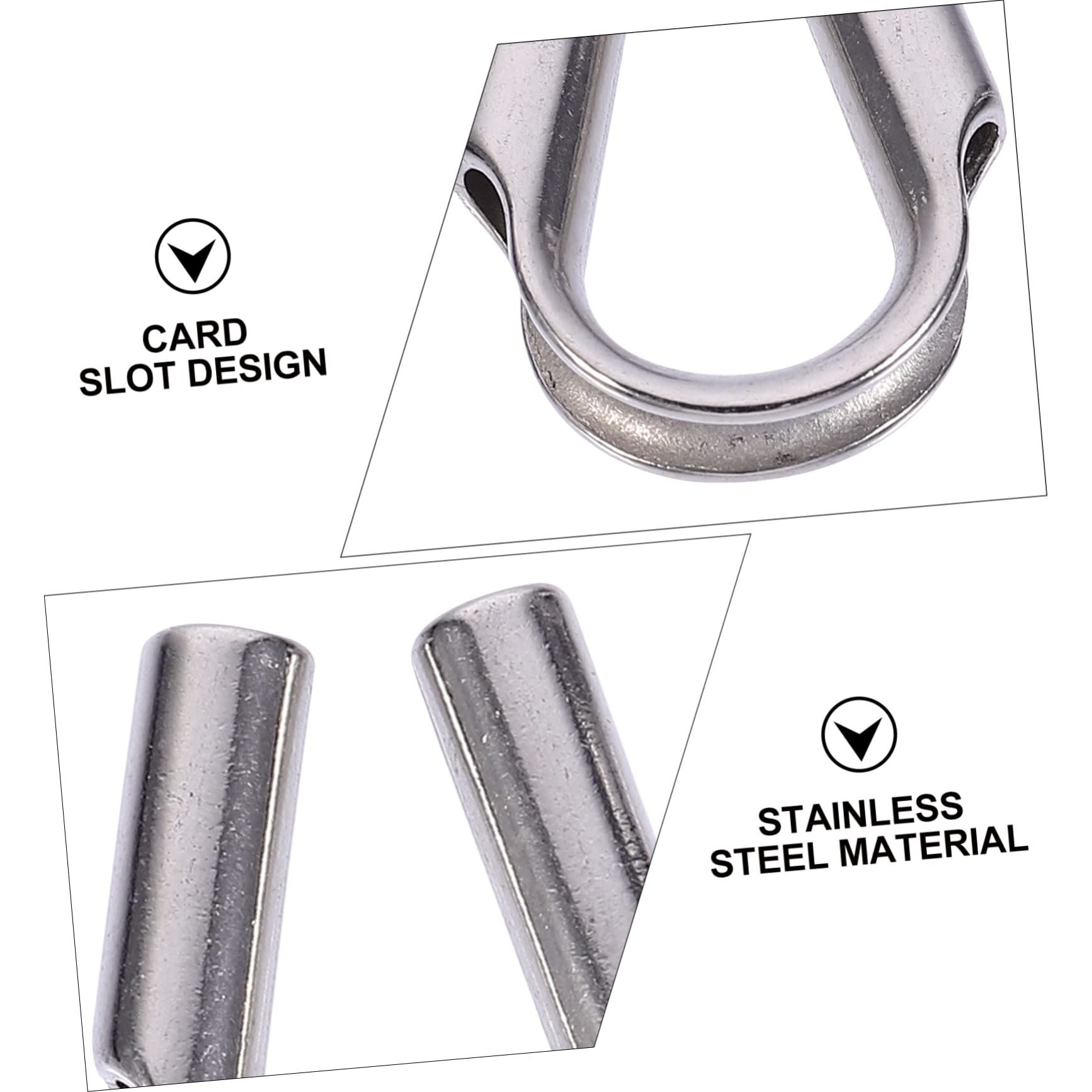 OSOLADY Professional Cable Fixing Thimble Rigging Chicken Heart Ring Cable Clamp Cable