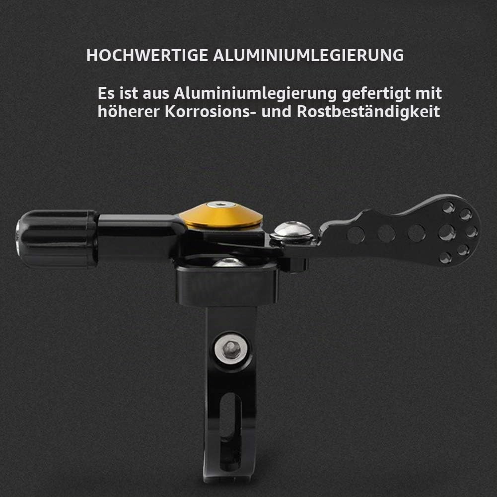 Fernbedienung mit Tropfer für Mountainbike-Sattelstütze mit 2 Schlüsseln – Aluminiumlegierung, Fernbedienung mit abnehmbarem Tropfer, verstellbar