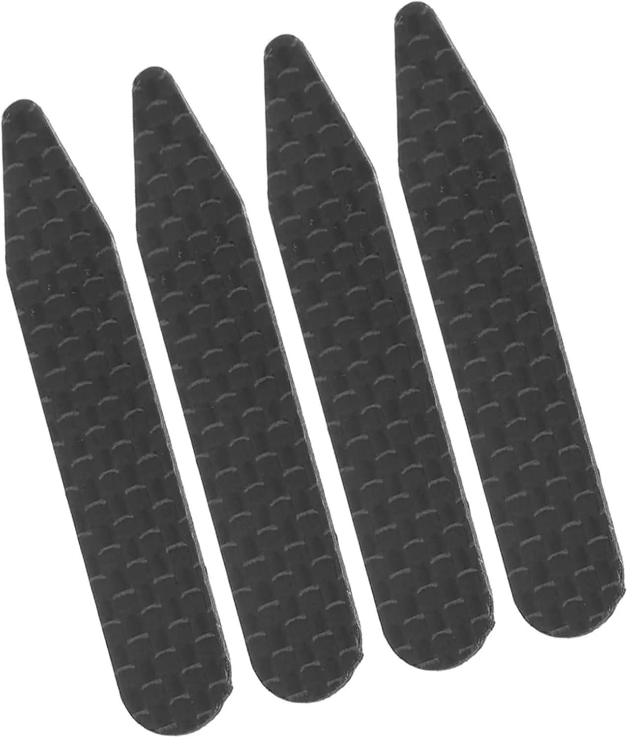 Metal Collar Stays for Men Dress Shirts, 4Pairs Metal Collar Stays Men Dress Shirts Carbon Fiber Design