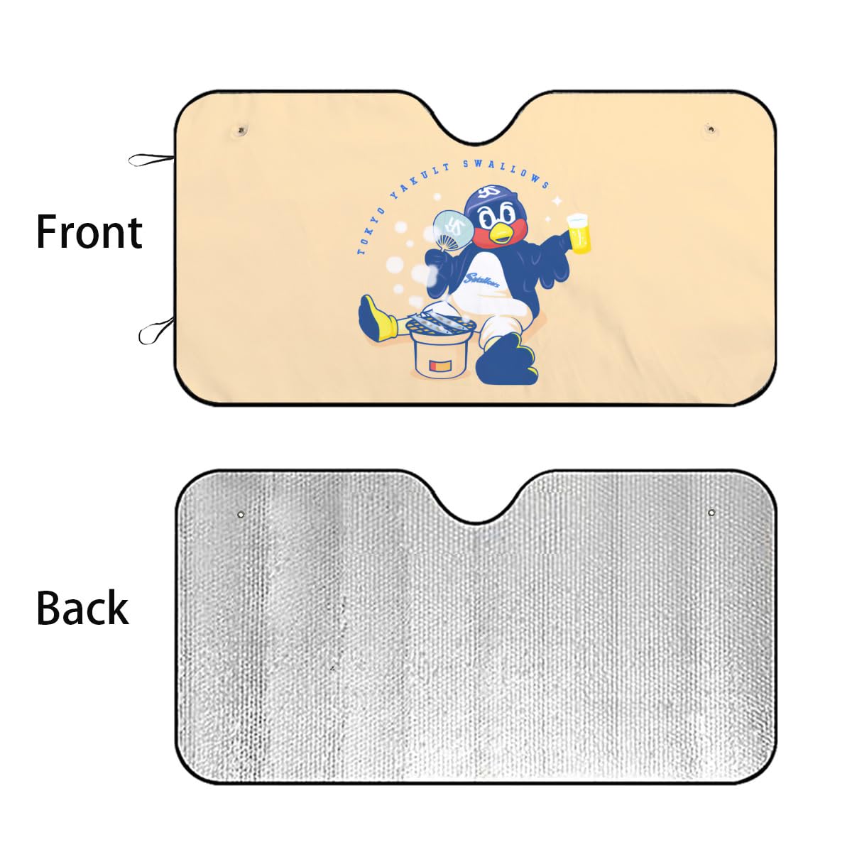 Amazon.co.jp: 車用サンシェード 東京ヤクルトスワローズ つば九郎