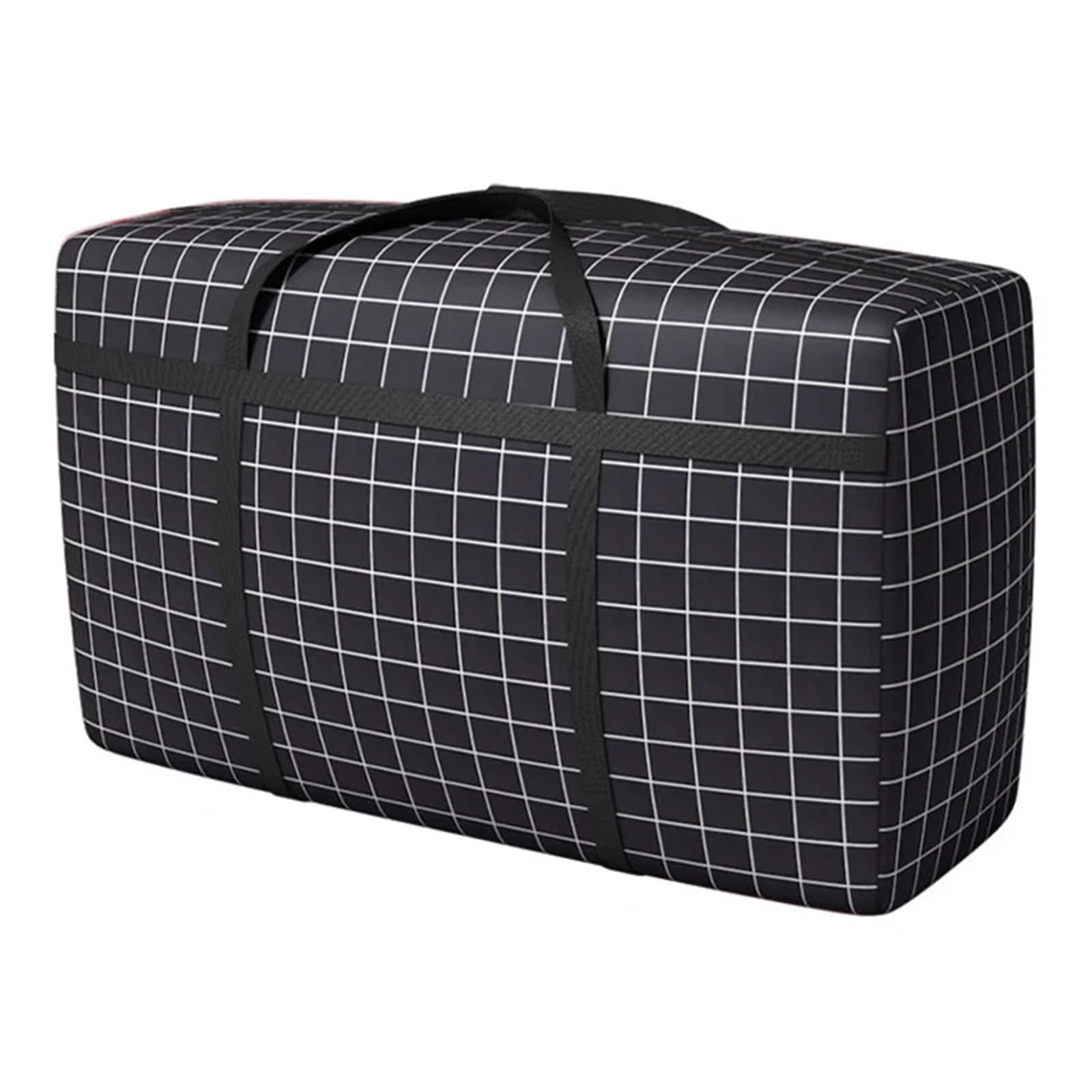 QMDSNFB Moving Bags Waterproof Foldable Luggage Bag Travel Clothes Storage Bags Zipper Thickened Moisture Proof Moving Packing Portable Duffle(Black 180L)
