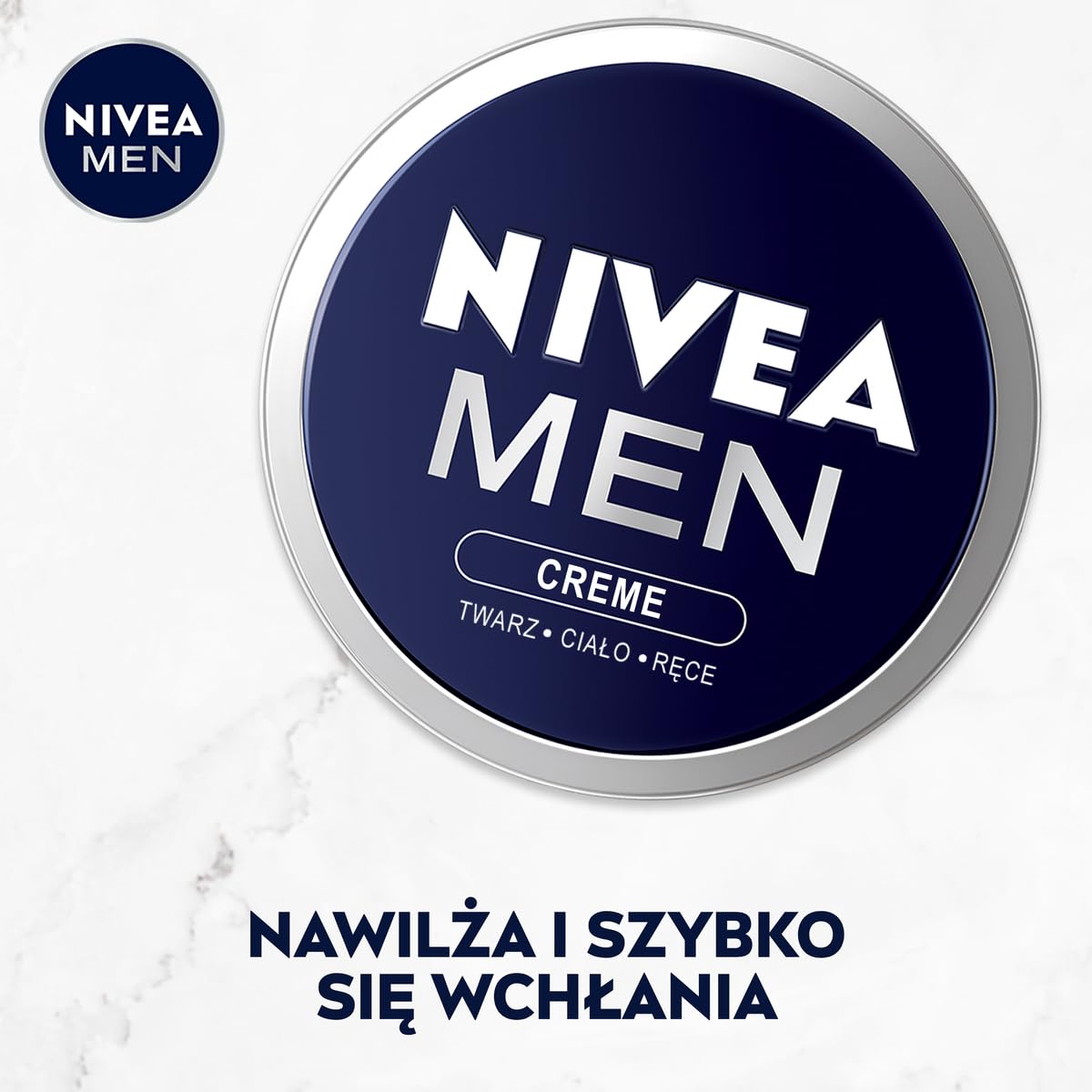 NIVEA MEN Men Creme Uniwersalny nawilżający krem do twarzy, ciała i rąk dla mężczyzn, 150 ml