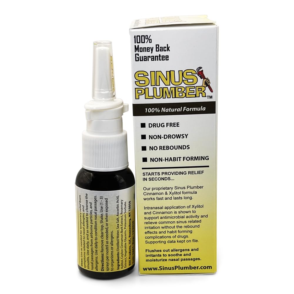 Sinus Plumber Cinnamon Xylitol Nasal Spray, Allergy Sinus Nasal Cleanse — Amazon image 2