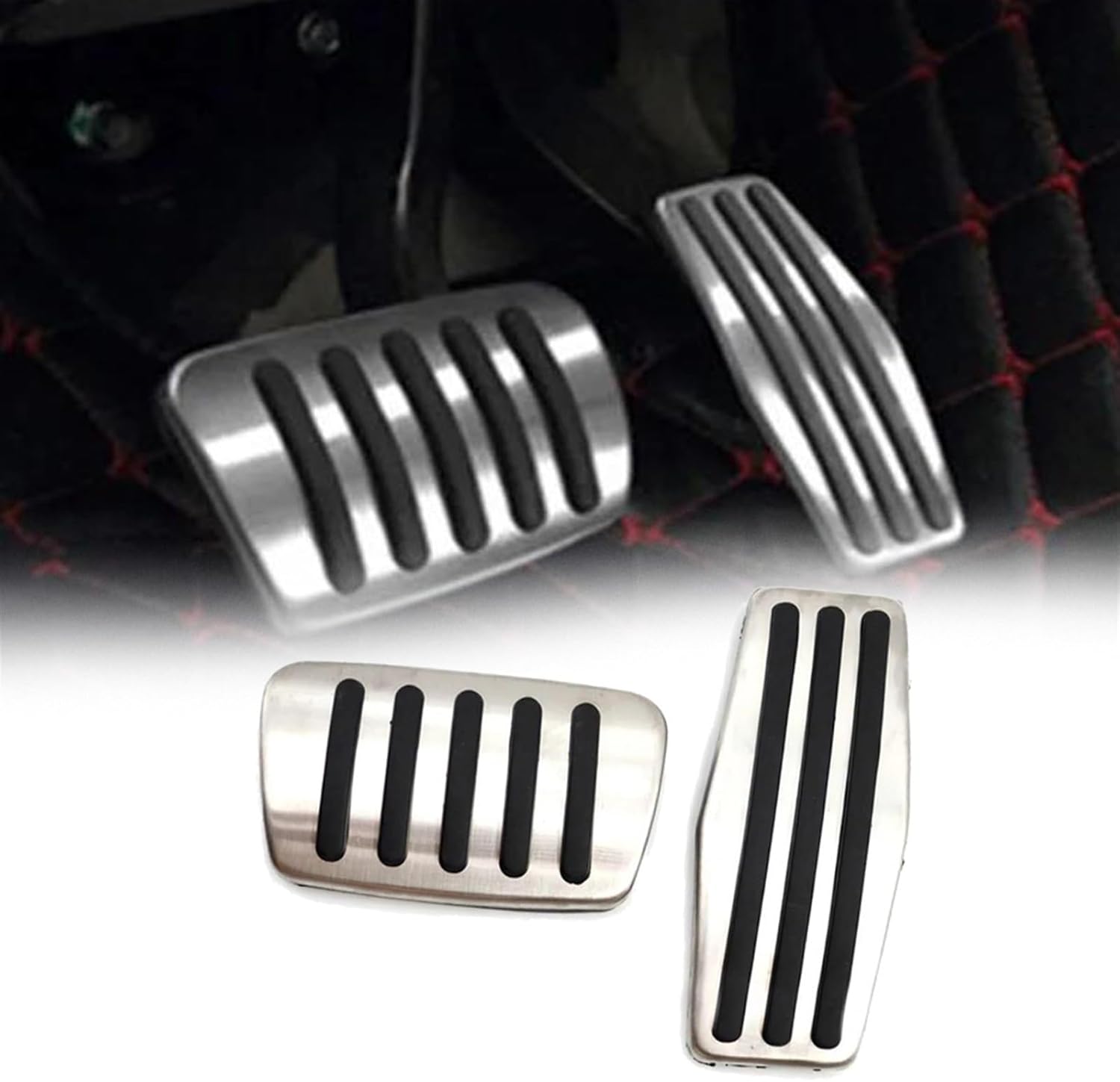 2 Pcs/Set Car Foot Pad Gas Brake Pedals Pad Anti-Slip Cover for Chevrolet for Cruze 2009 2010 2011 2012 2013 2014 2015 2016 2017 2018 2019 Pedals