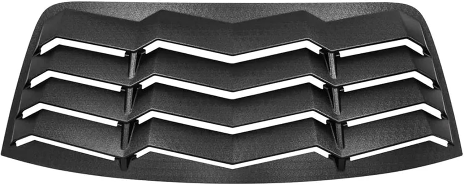 Rear Window Louver ABS Windshield Sun Shade Cover Compatible For Dodge Challenger 2008-2023 In GT Lambo Style Matte Black