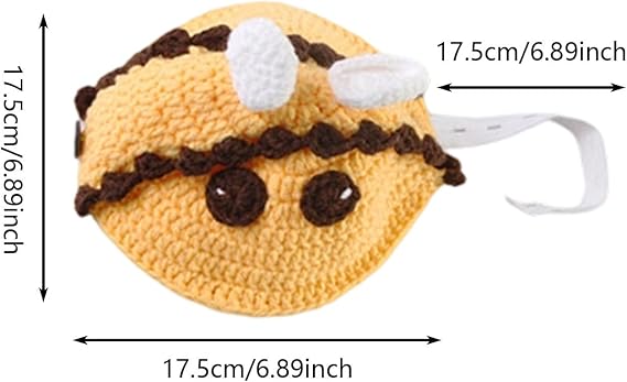 Knitted Turtle Sweater for Pet Tortoise - 7.48 Inch Cute Warm Shell Costume for Small Turtle for Christmas Halloween Party Cosplay Costume Photo Shoot (S-Yellow-2)