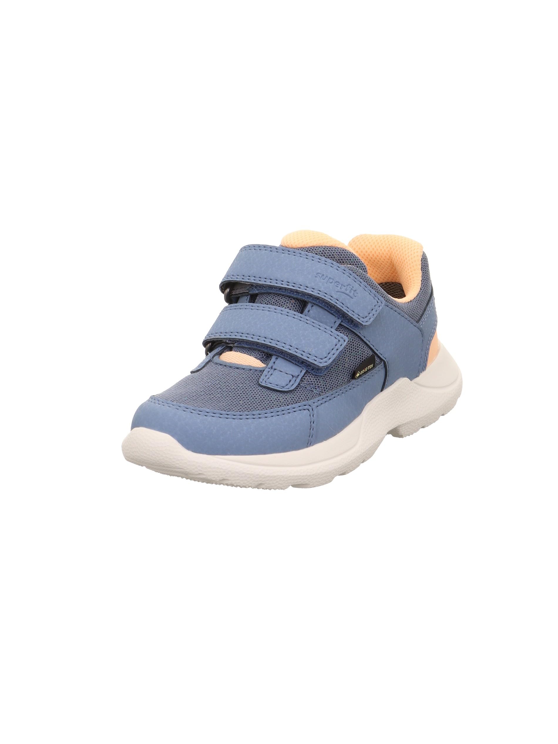 Superfit Rush Gore-Tex Sneaker, Blue Orange 8030, 9.5 UK Child