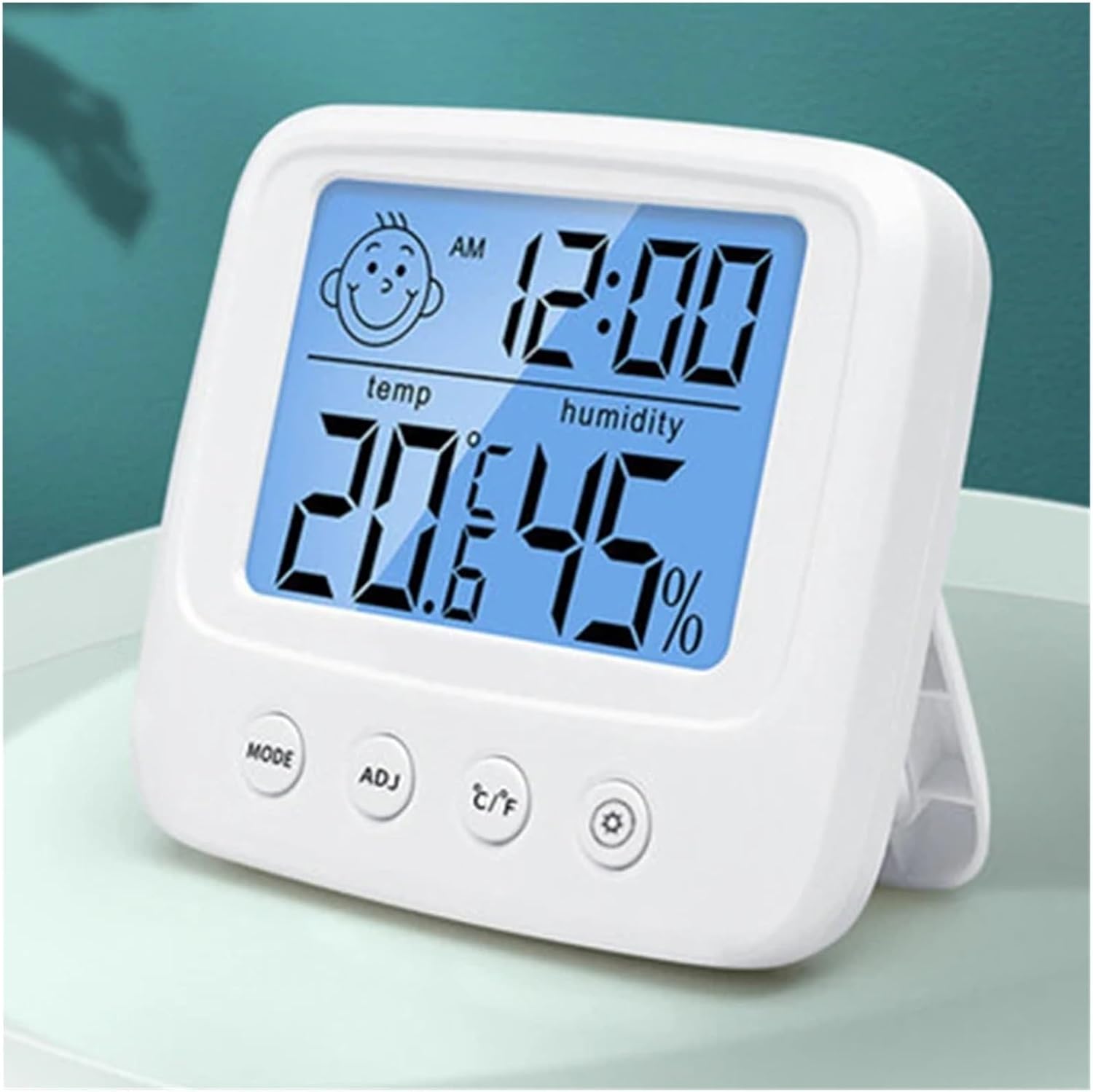 Thermohygrometer Instrument Accurate Digital LCD Indoor Convenient Temperature Sensor One Piece of Multifunctional Thermometer(With backlight)