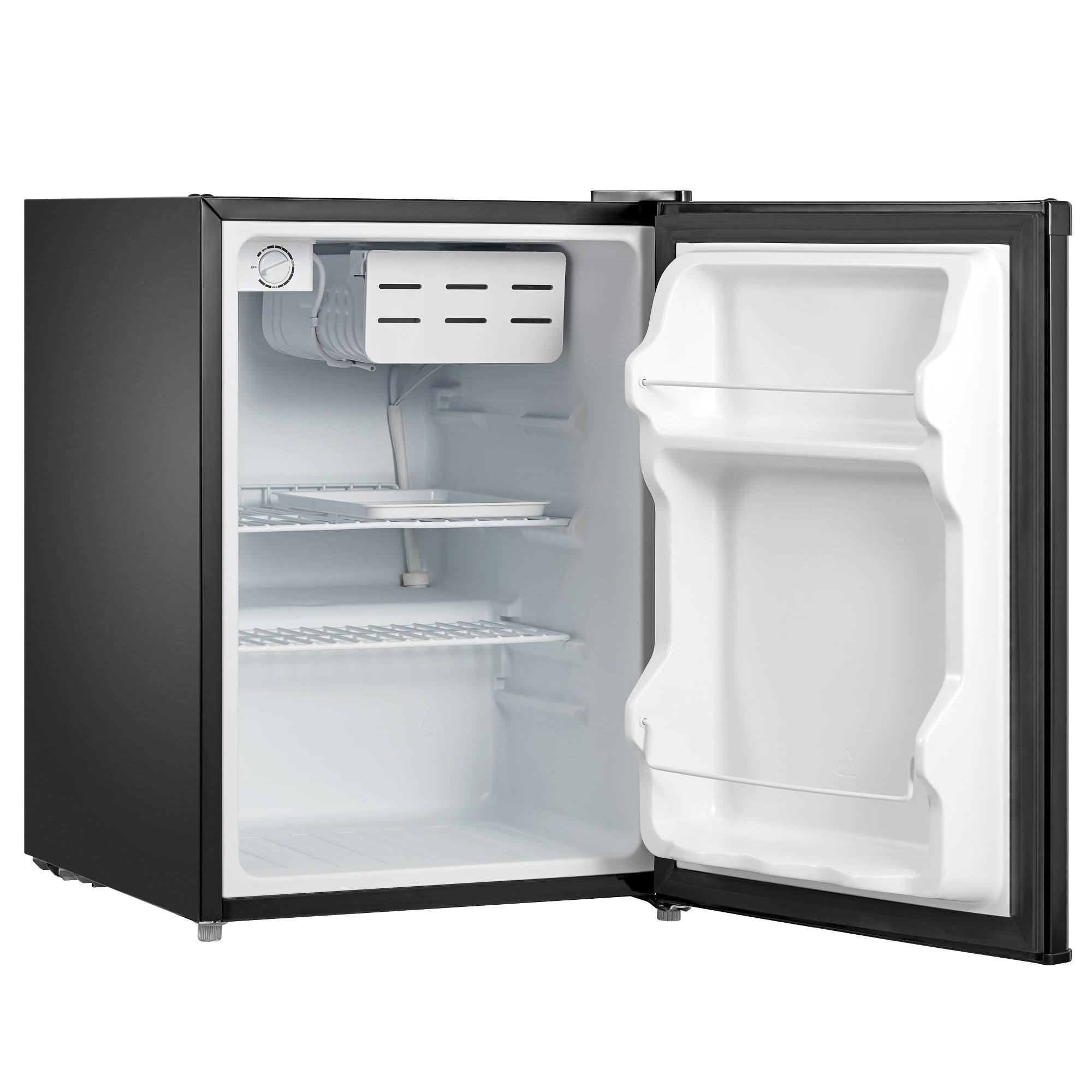 Russell Hobbs Table Top Larder Mini Fridge 66L Capacity, Reversible Door & Adjustable Feet, 0 to 8 Degrees Manual Temperature Control, Black RH67TTLF0E1B — view 10