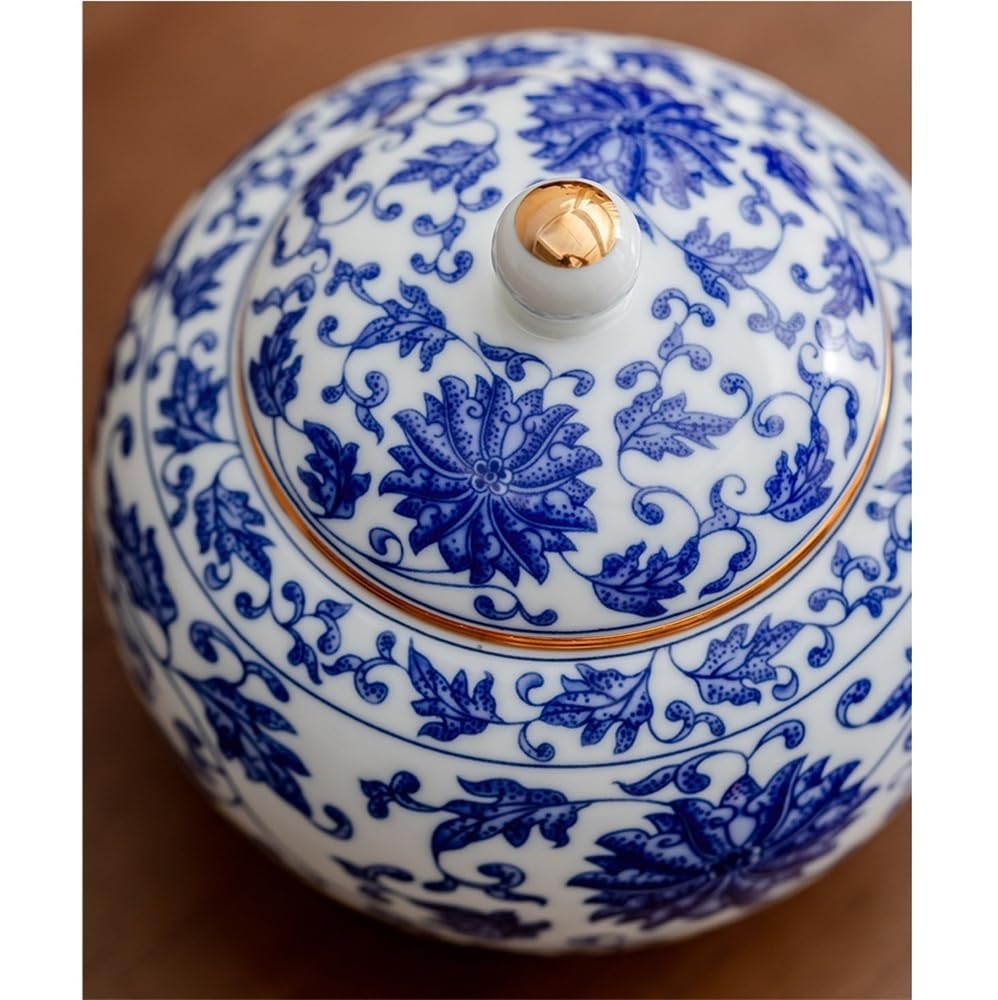 Puszka na herbatę Ceramiczne niebiesko-białe czajniki puste słoiki Duże zamknięte słoiki Zielona herbata do domu Czarne czajniki kuchenne Słoiki do przechowywania Pojemnik do przechowywania