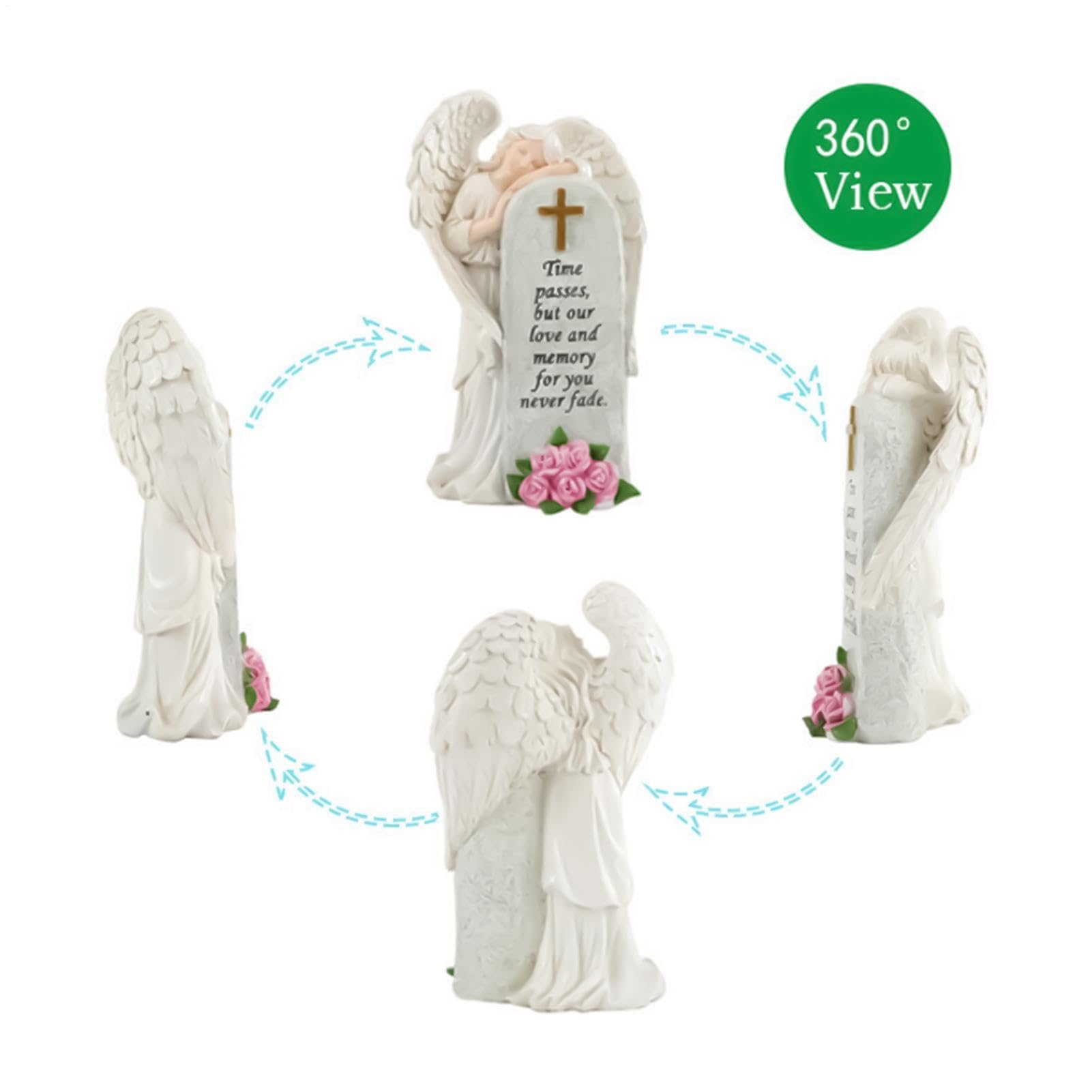 Generico Anioły figurki Ornament na biurko w kształcie nagrobka