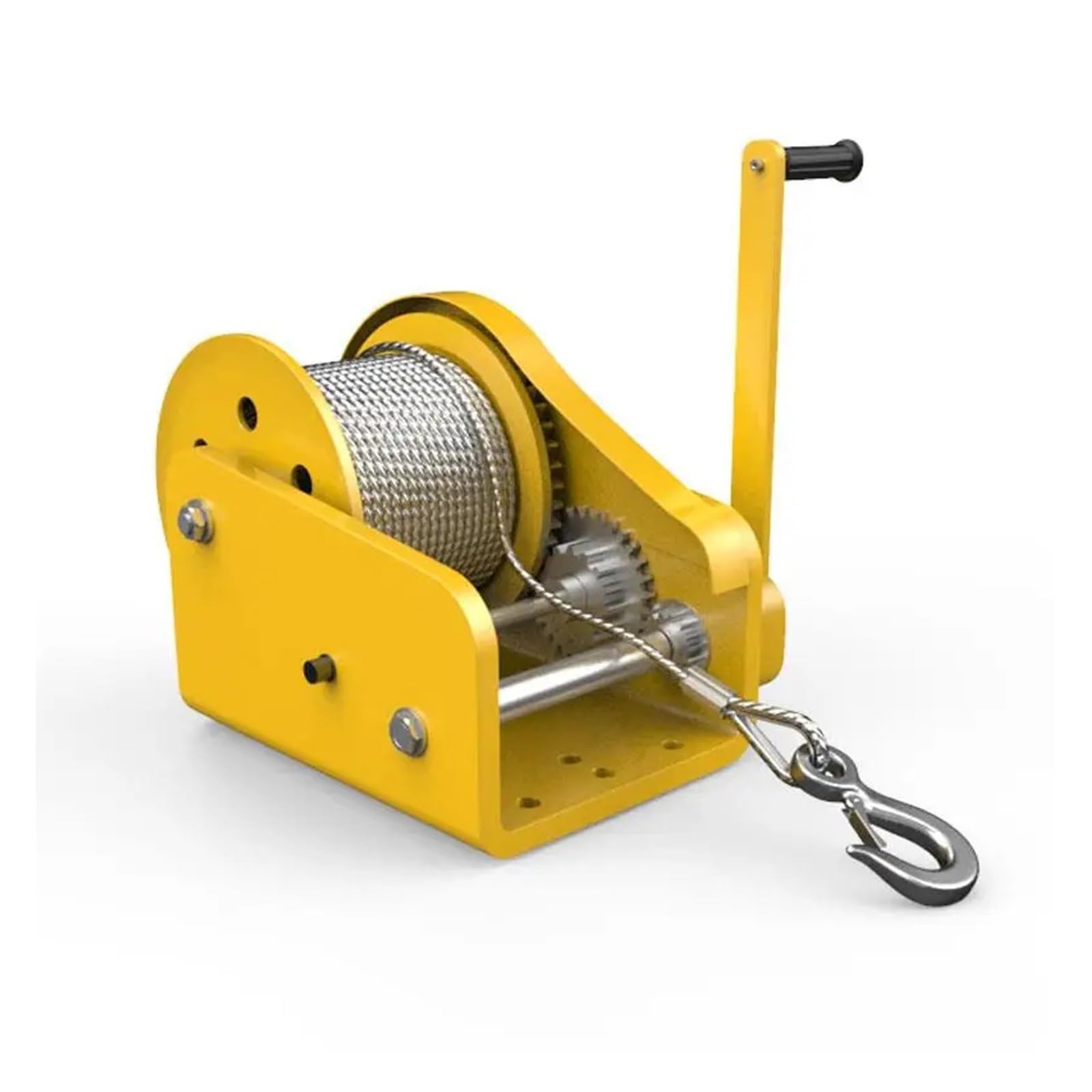 Cabrestante manual para remolques, capacidad de 1800 libras, autocerrante, bidireccional, ideal para familias pequeñas, coches, camiones, barcos, solución de elevación versátil