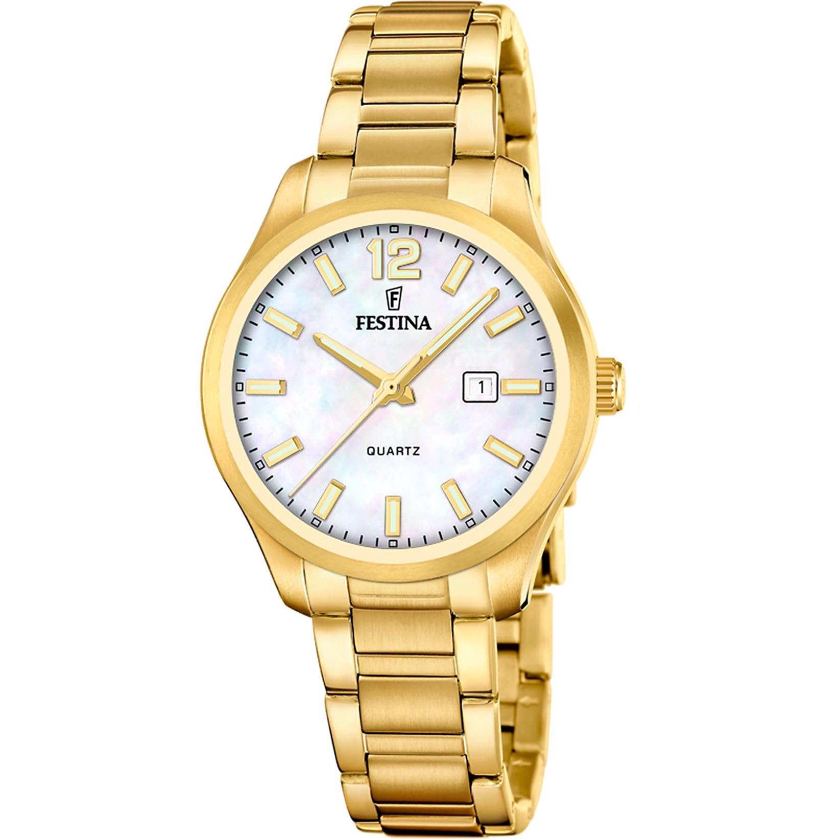 Festina Orologio Donna Analogico in Acciaio Inossidabile 316l Dorato