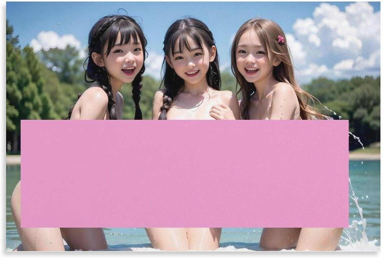Amazon.co.jp: AI写真ポスター インテリア絵画 お風呂装飾ウォール ヌードポスター,18R,コスプレ,アニメ，日本風ポスター