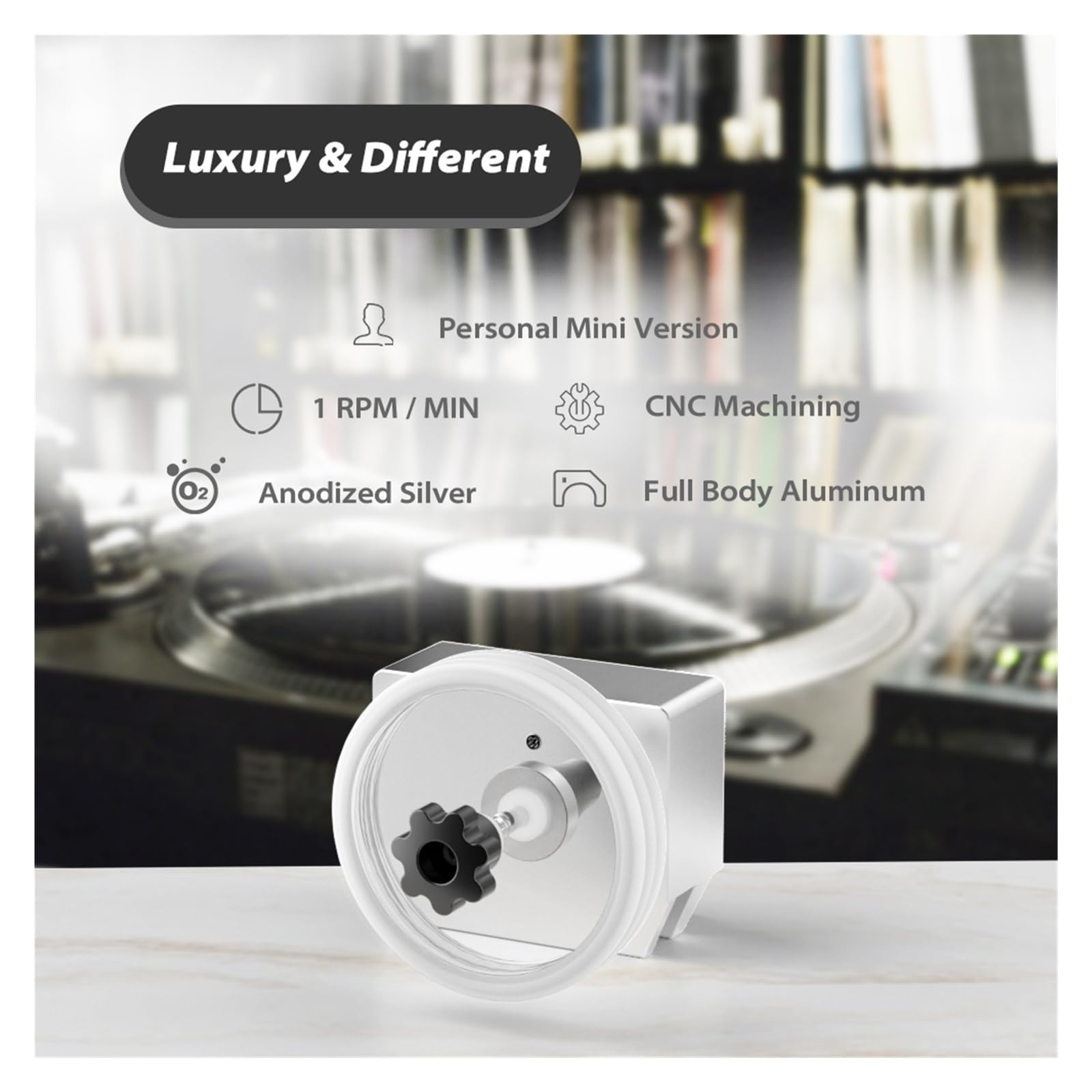 Pulitore ad ultrasuoni, 180W 6.5L LP 12 Pollici Disco In Vinile Silver Spin Staffa For Bagno Ad Ultrasuoni Disco In Vinile Pulizia Ad Ultrasuoni Protezione Etichetta Discografica