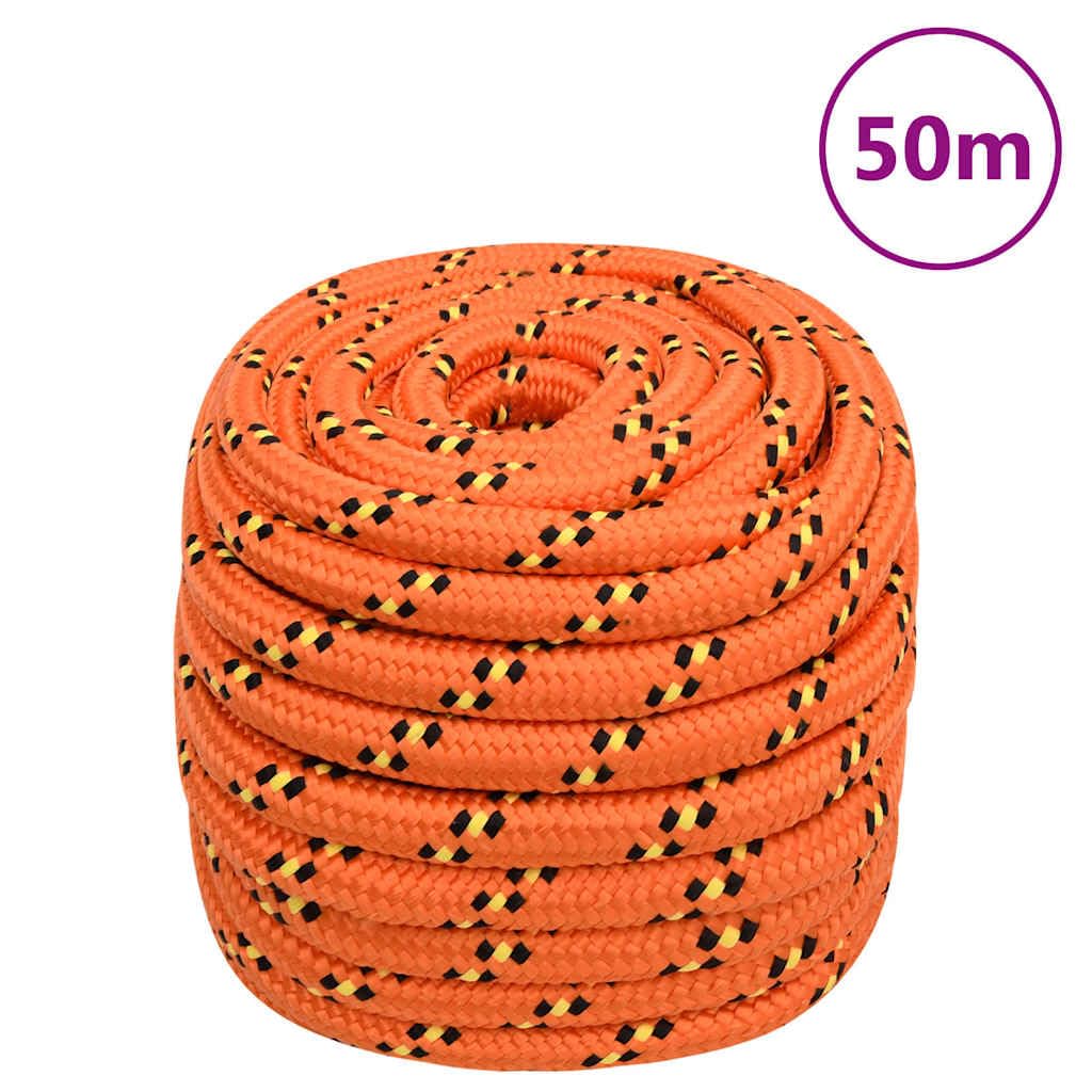 Corda per barca, arancione, 20 mm, 50 m, in polipropilene