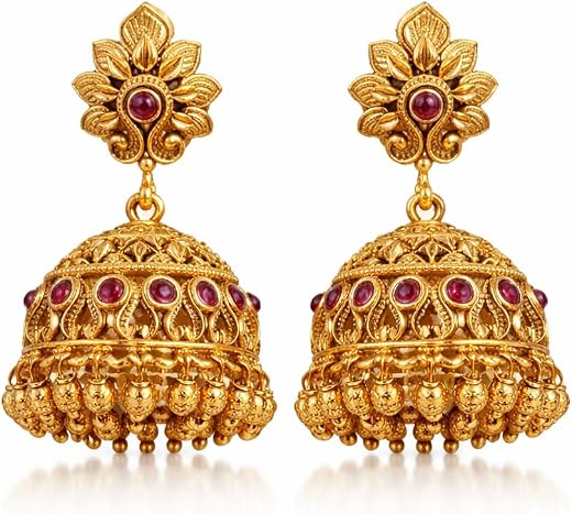Hijabz-By-maaz Perfect for weddings, festive occasions, and parties, these jhumkas are lightweight and comfortable for lon...