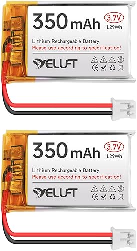 RAK WisBlock Meshtastic - Batería de polímero de litio de 3.7 V 350 mAh, 2 unidades, 1S, 1C, 702030, con placa protectora y enchufe PH2.0 para