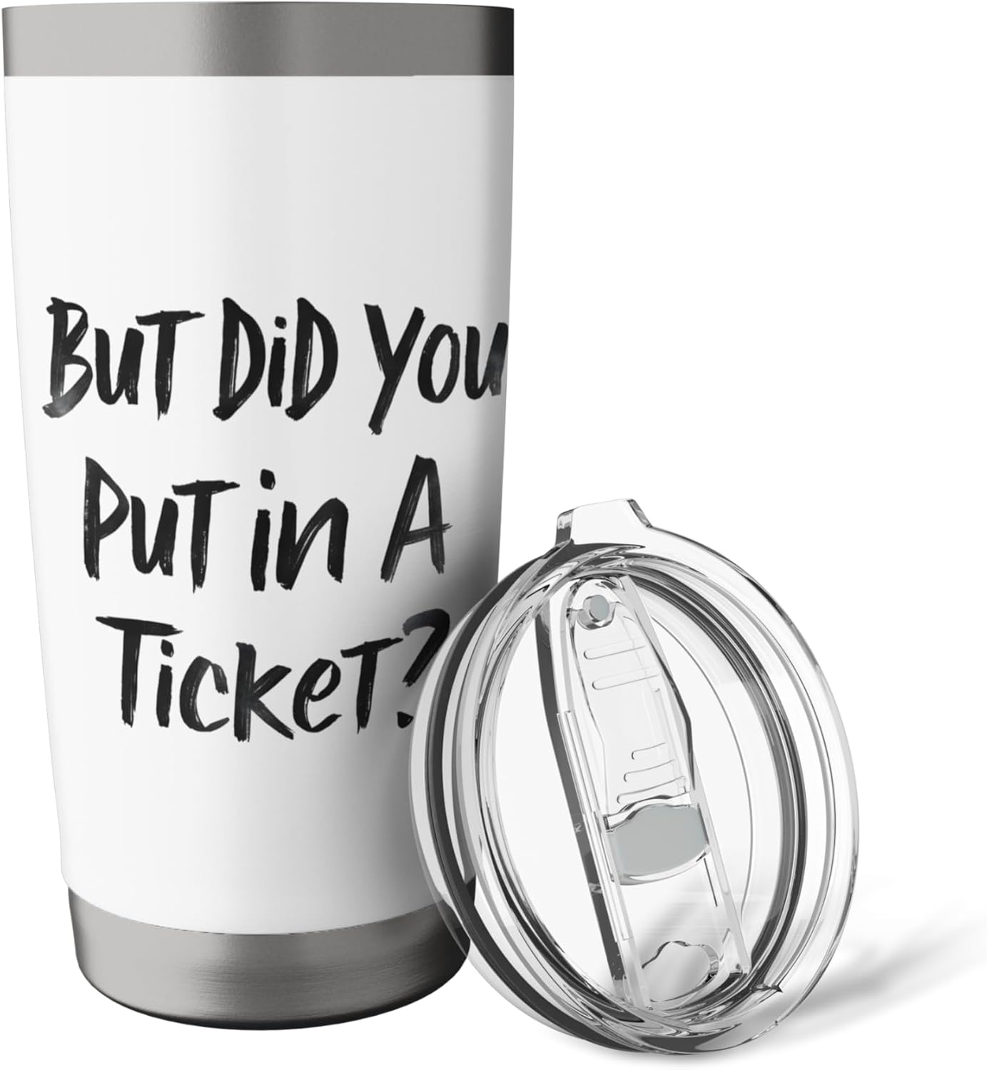 But Did You Put in a Ticket? Funny Coffee IT Help Desk Humor Stainless Steel Insulated Tumbler - Image 5