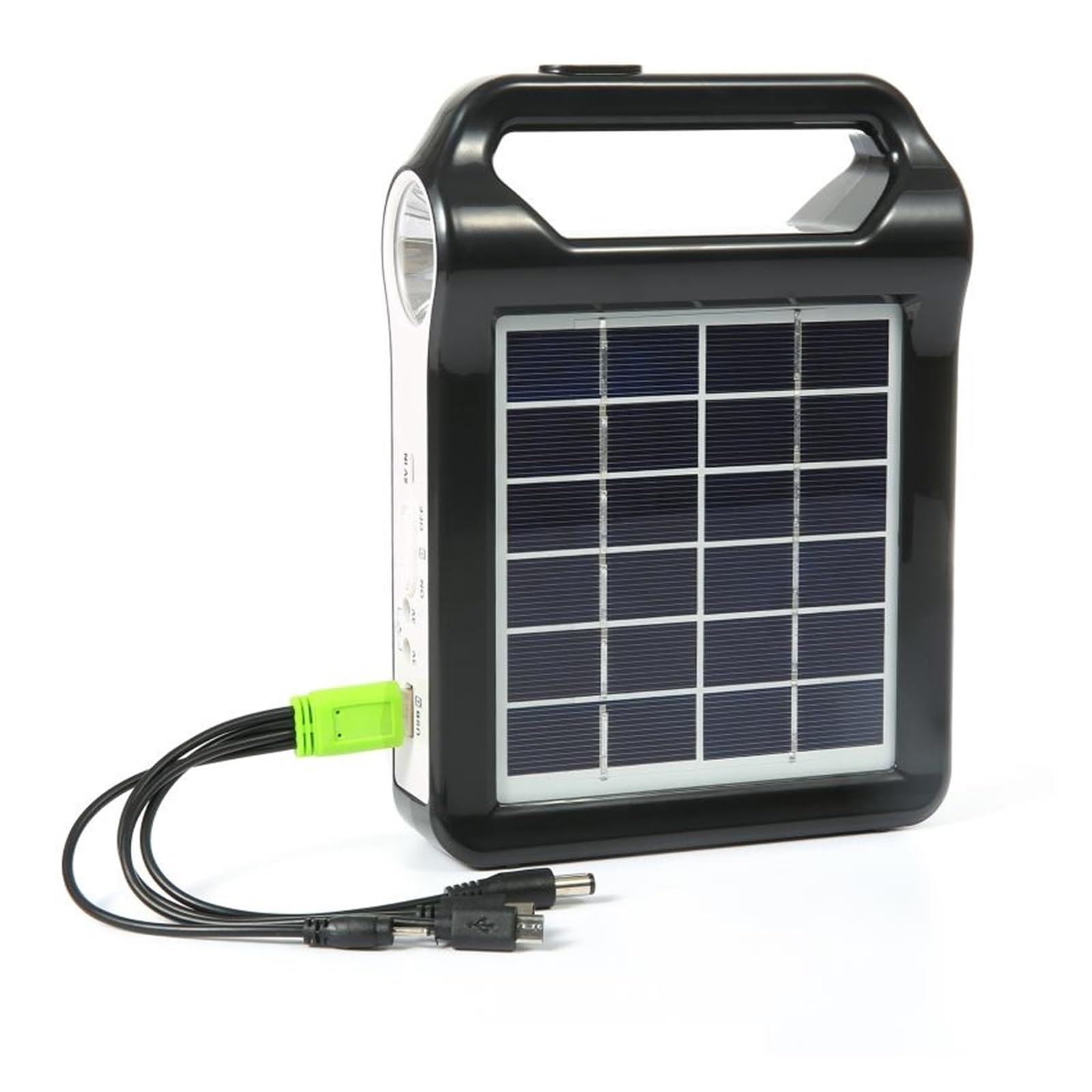 Panneau Solaire Rechargeable 6V avec Kit d'Éclairage Maison et Batterie 2400mAh