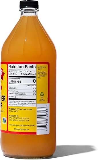 Bragg Apple Cider Vinegar 946ML x 3 Pack Saver Deal