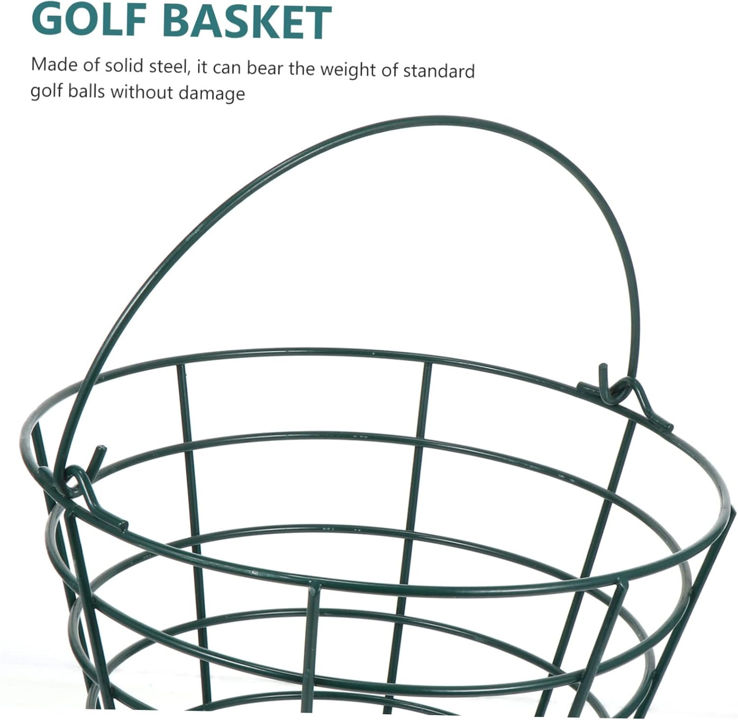 Milisten 1pc Golf Storage Basket Container for Golf Capacity Design Outdoor Use Convenient Handle for for Practice and Range Sessions
