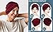 Fxhixiy Women's Stretch Velvet Twist Pleasted Hair Wrap Turban Hat Cancer Chemo Beanie Cap Headwear
