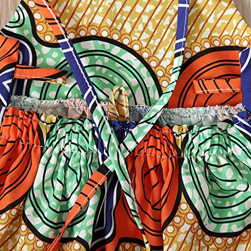 Summer Toddler Little Girls African Dresses, Girl Ethnic Boho Print Long Maxi Dress 7 to 12 Years Independence Day4