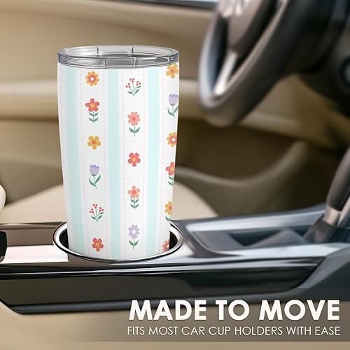 Vista 68 de SANDJEST Vaso térmico de acero inoxidable de 20 onzas con diseño de calavera de vaca, taza de viaje para café, regalos para hombres y mujeres, Cow 1