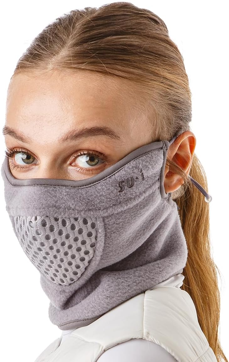 KOREA W-Series W2 Thermal Sports Face Mask with Nose Wire for Winter | Golf, Running, Skiing & Outdoor Activities