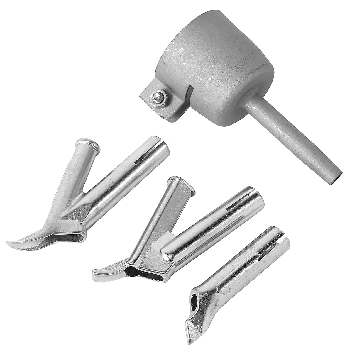 Laroal 4 pc Round Triangle Y Shape Nozzle For Welding Plastic Hot Air Machines Kit For Speed Welding Nozzle Tip Welding Vinyl Welder - Image 2