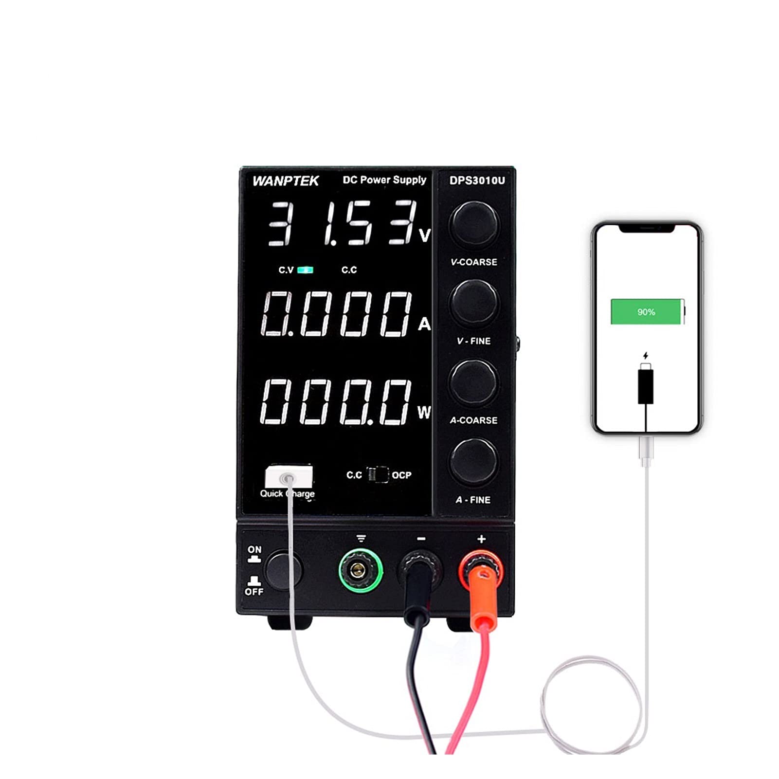 Alimentation DC variable DPS3010U 30V 10A 300W réglable pour laboratoire - 6