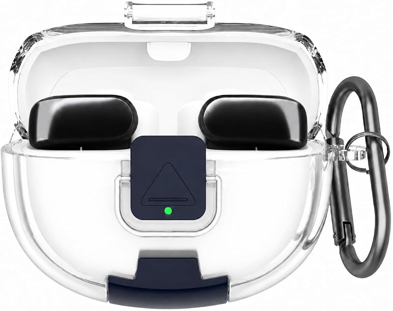 Funda compatible con auriculares Bose Ultra Open, ligera, TPU + soporte, | A prueba de golpes y caídas, cobertura de 360 ​​grados, resistente al agua y fácil de limpiar (transparente)