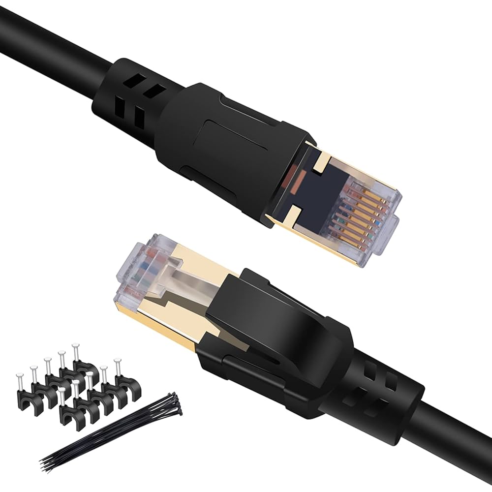 おん　a⑧ Amazon.co.jp: LANケーブル カテゴリー8 RJ45 鍍金コネクタ
