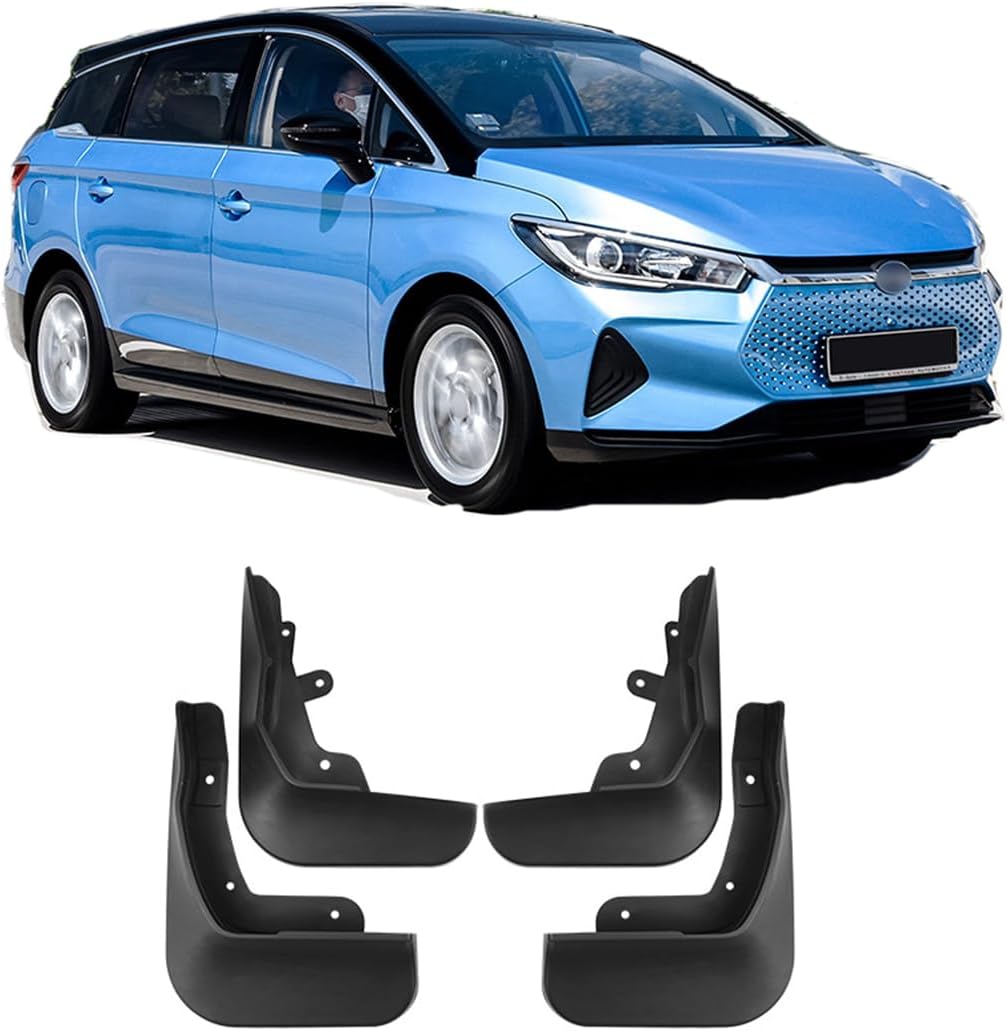 Car Mud Flaps Mudguard for B-YD E6 2020-2021 Front and Rear Mudflaps Splash Guards Heavy Duty Flares 4-PC Auto Accessories,Send 1 Car Wash Towel