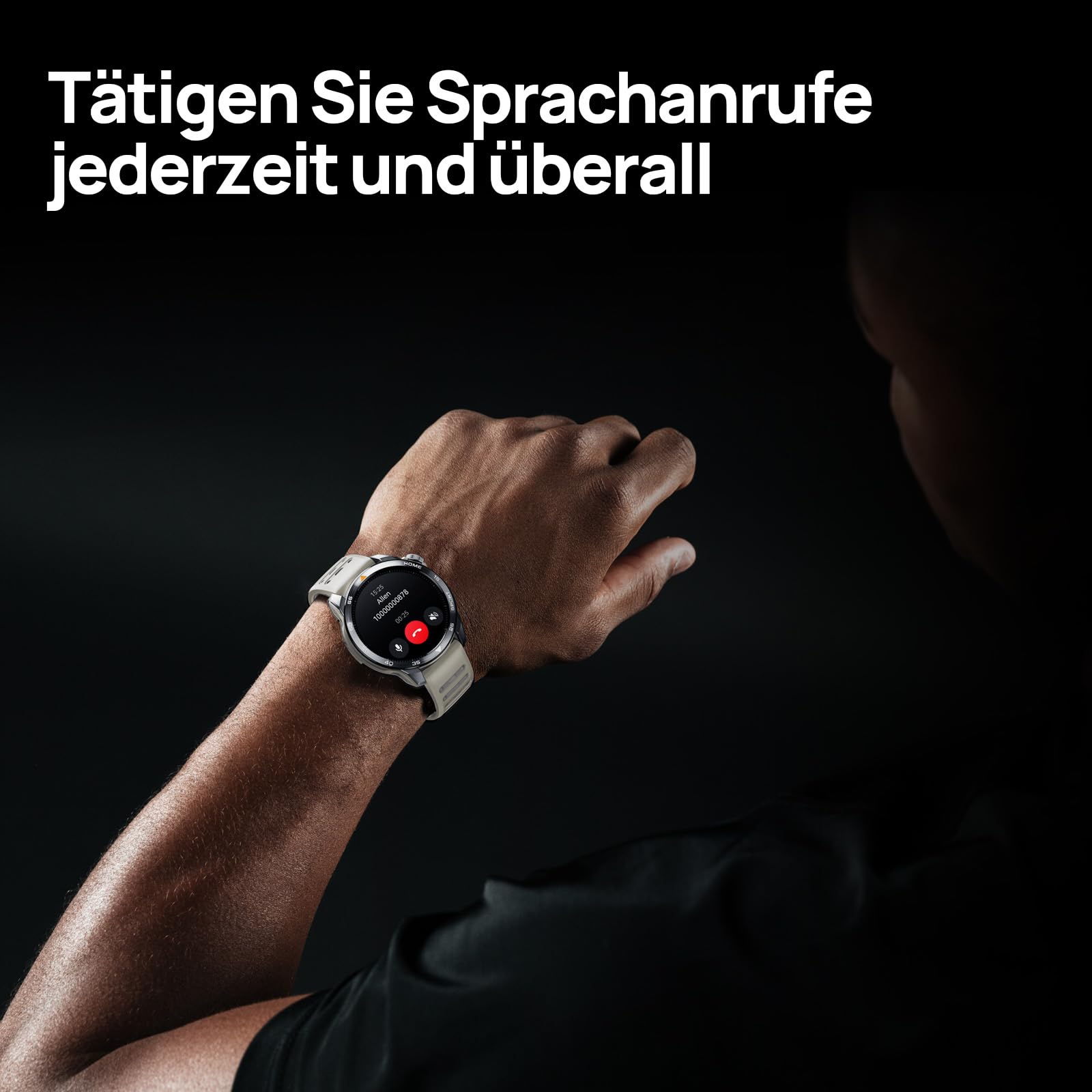 Mibro GS Pro2 Sportuhren für Herren - GPS Sportuhr mit 1,43" AMOLED, Dual-Frequency GPS Laufuhr, Trainingsfunktionen, Navigation, Laufen Tennis Schwimmen Radfahren Laufen Skifahren(Hellbeige)