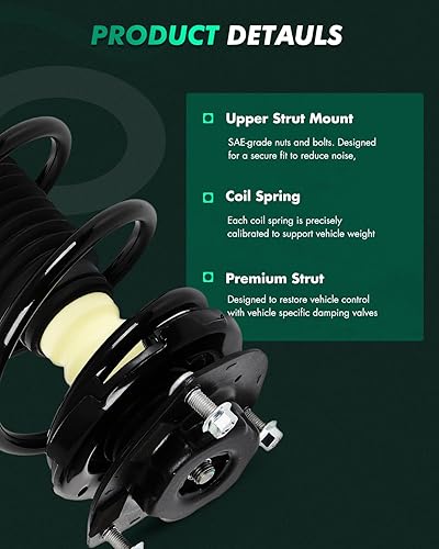 Miniatura 3 de SCITOO Amortiguadores de reemplazo de la asamblea del resorte helicoidal del puntal completo delantero 2004 2005 2006 para Toyota Camry, para Toyota