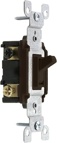 Leviton Brown r-sidentiels de cat-gorie 3-voies AC Interrupteurs Calme bascule 2